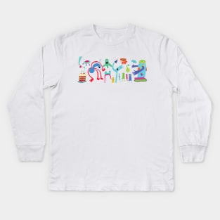 Doodles Kids Long Sleeve T-Shirt